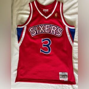 Allen Iverson Philadelphia 76ers Mitchell & Ness 1996/97 Swingman Jersey